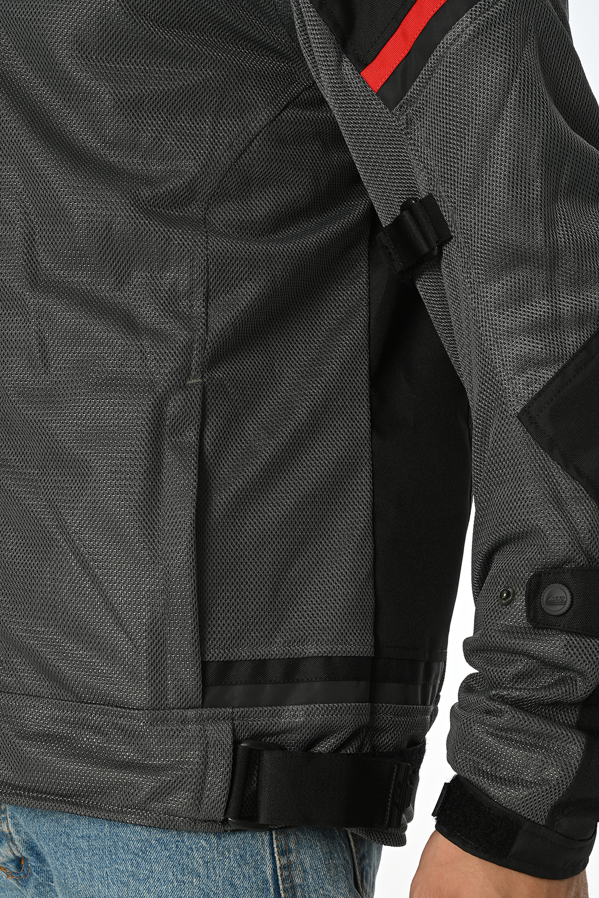 LS2 RIVA MONT SİYAH-GRİ-KIRMIZI